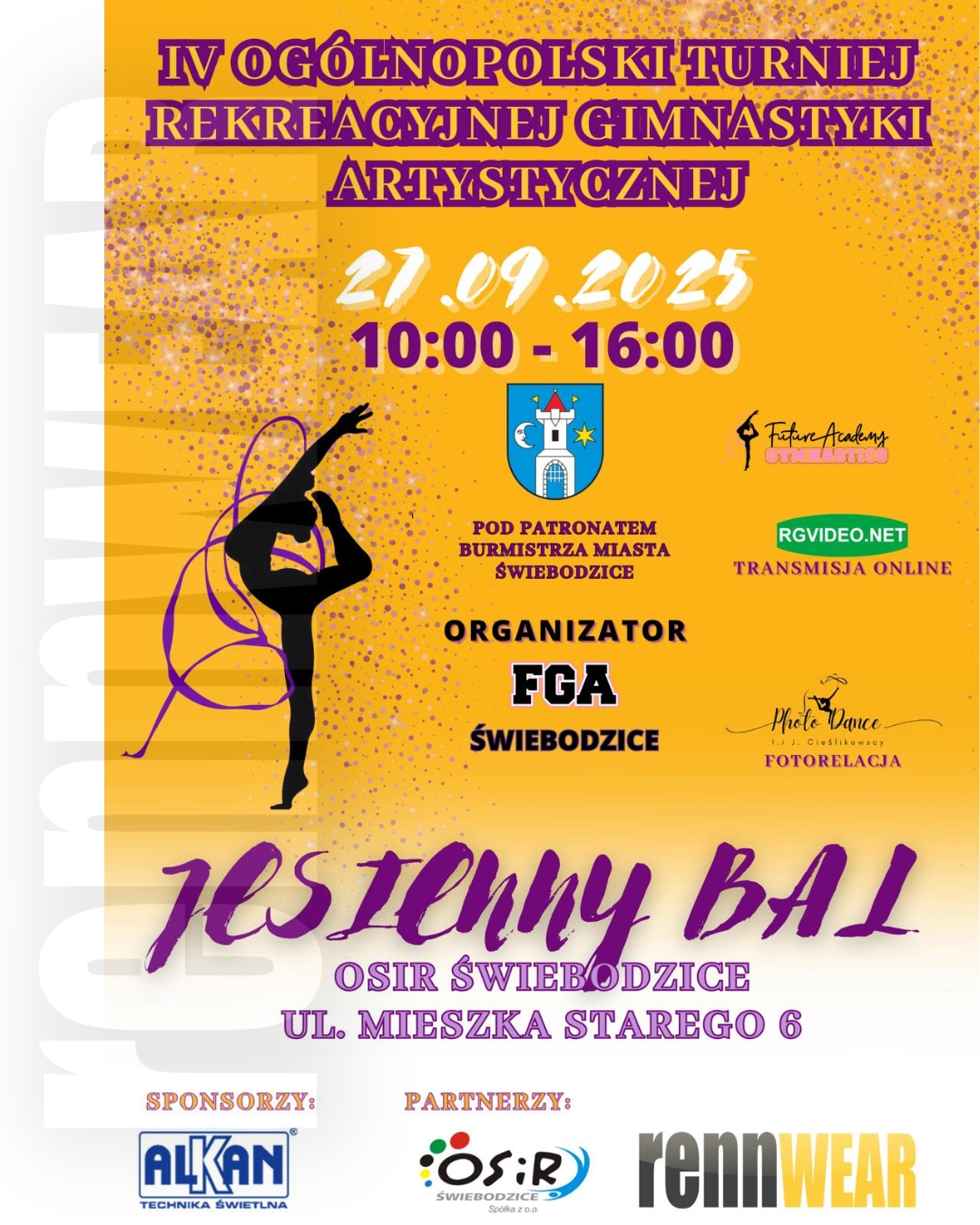 27-09-2025 Turniej Jesienny Bal 2025 organizowany przez FGA Gimnastyka artystyczna i Cheerleading